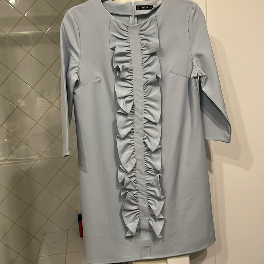 Blue dress 3/4 sleeve
